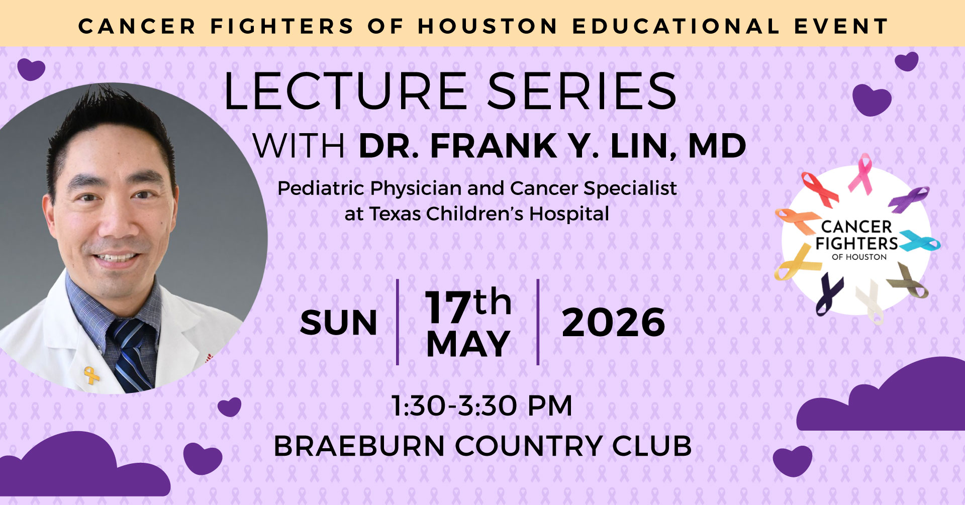 Cancer Fighters of Houston Lecture Series May 2026-Dr. Lin